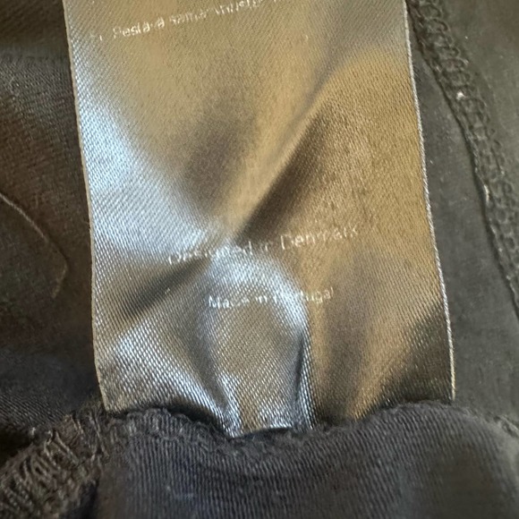 Bitte Kai Rand Black Stretch 3/4 Sleeve T-Shirt with Zippered Pockets sz S EUC - Picture 8 of 9